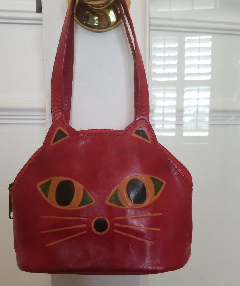 kids India Handmade Leather Cat Face Shantiniketan
